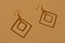 Load image into Gallery viewer, Diamond inside a Diamond Earrings